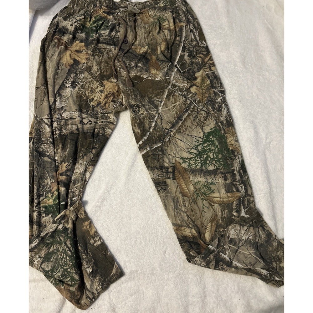 Vintage Realtree Camo  Men Sz M Louge Cotton Blend Y2K Baggy Wideleg